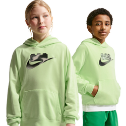 Boys' Grade School - Nike x Lego Collection 365 Hoodie  - Liquid Lime/Smoke Grey