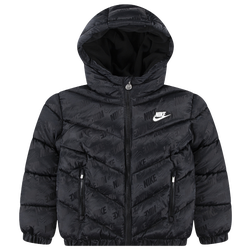 Boys' Preschool - Nike Jacquard Puffer  - Black/White