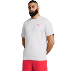 Men's - Under Armour Vanish Energy Graphic Short Sleeve - Halo Gray/Racer Red/Racer Red