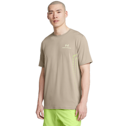 Men's - Under Armour Vanish Energy Graphic Short Sleeve - Timberwolf Taupe/Morph Green/Morph Green