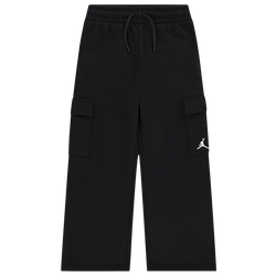 Filles, Scolaire - Jordan Pantalon cargo en molleton Brooklyn - Noir/Blanc