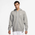 Nike Chandail à capuchon avec glissière pleine longueur Club Basketball - Pour hommes Gris chiné foncé/Gris chiné foncé/Blanc