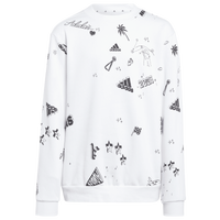 Adidas Kids Junior Brand Love Q3 Sweatshirt IA1575 Wht Blk S