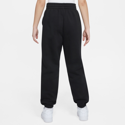 Nike Girls Club Fleece Loose Pants Girls Grade School Gold Black Size XL