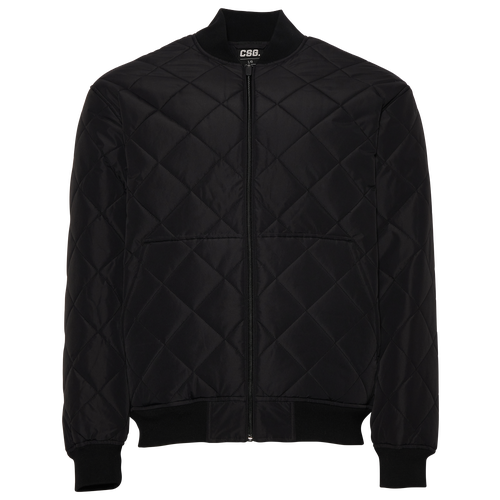 

CSG Mens CSG Baseline Quilted Jacket - Mens Black/Black Size L