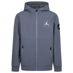 Boys' Grade School - Jordan Soft Shell Jacket  - Grey/Black