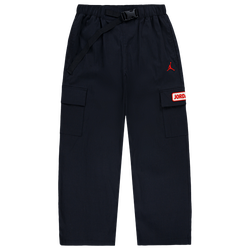 Boys' Grade School - Jordan Deep Dish Woven Pant  - White/Black