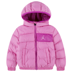 Girls' Toddler - Jordan Essential Midweight Puffer - Pink/White