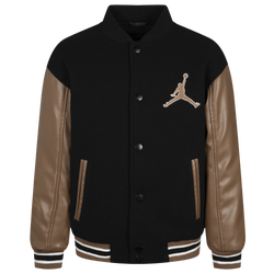 Boys' Grade School - Jordan Varsity Jacket - Brown/Black