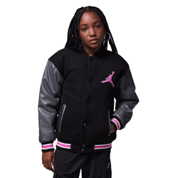 Girls' Grade School - Jordan Varsity Jacket - White/Pink