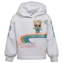 Girls' Toddler - PUMA LOL Fleece Pullover Hoodie - White/Multi