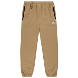 Boys' Grade School - Nike LBR Fleece Pant  - Parachute Beige/White