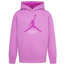 Girls' Grade School - Jordan Jumpman Baseline Pullover  - Pink/White