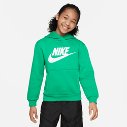 Boys' Grade School - Nike NSW Club HBR Fleece Hoodie  - Green/White