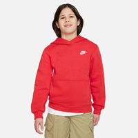 Boys red shop nike hoodie