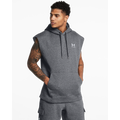 Under Armour Icon Fleece Sleeveless Hoodie - Under Armour Pitch Grey/White