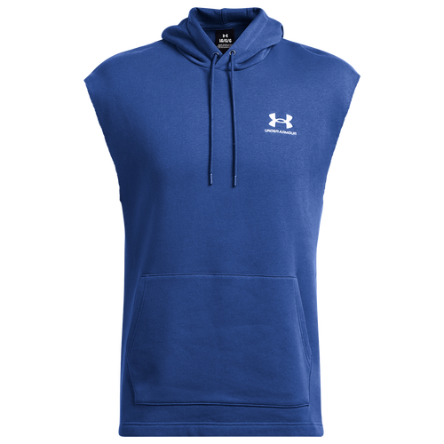 

Under Armour Mens Under Armour Icon Fleece Sleeveless Hoodie - Mens Tech Blue/White Size S