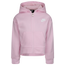 Nike Club High Low Full Zip Hoodie - Girls' Grade School Pink/White