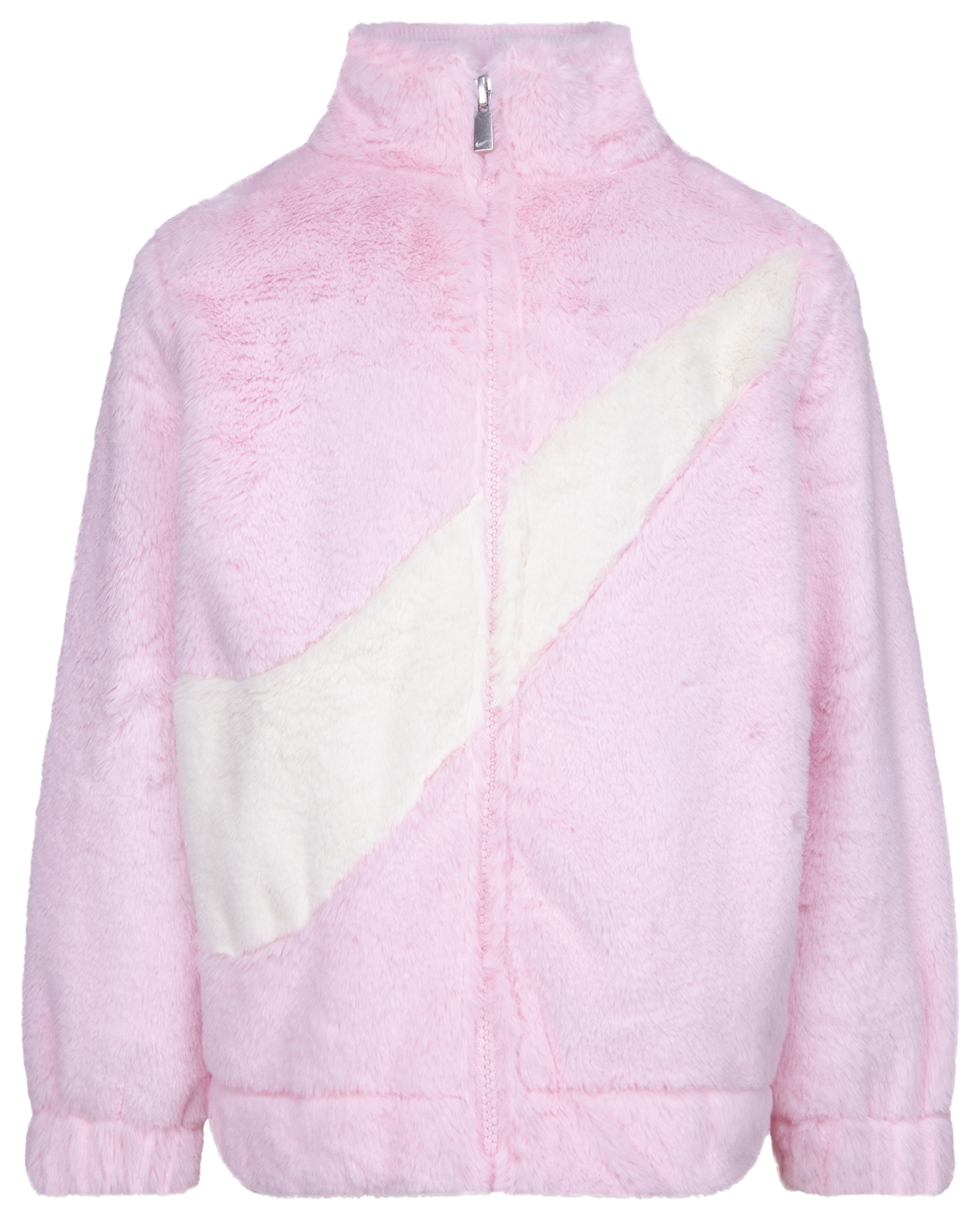 Nike big discount swoosh jacket pink