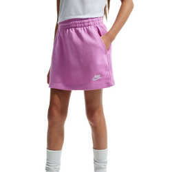 Girls' Grade School - Nike Club FT LBR Skirt  - Magenta/White