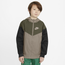 Nike Nike Sportswear Windrunner Jacket - Boys' Grade School Beige/Green/Black