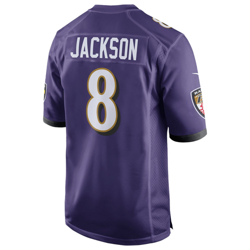 

Nike Mens Lamar Jackson Nike Ravens Game Day Jersey - Mens Purple/White Size XXL