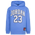 Jordan HBR Fleece Pullover Hoodie  - Boys' Grade School Blue/White