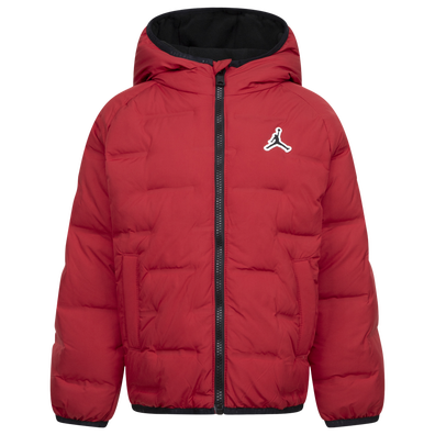 Jordan Boys Welded Puffer Jacket Boys Toddler Red Black Size 3T