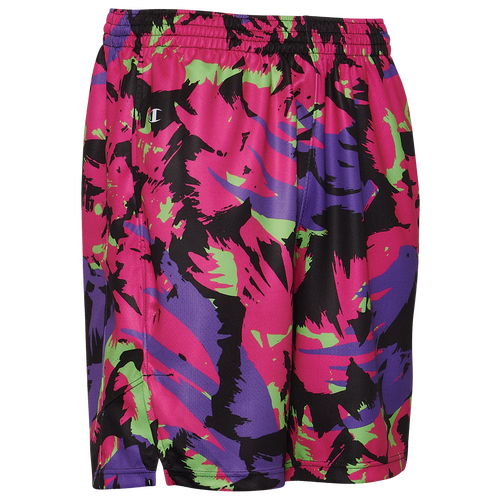 

Champion Mens Champion Fringe Basketball Shorts - Mens Black/Pink Size S