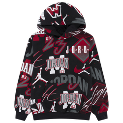 Boys' Grade School - Jordan Dynasty Pullover Hoodie  - Red/Black