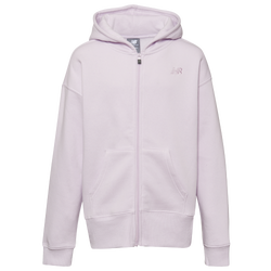 Filles, Scolaire - New Balance Chandail à capuchon avec glissière pleine longueur - Violet lait