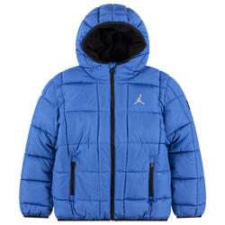 Boys' Grade School - Jordan Essential Medium Weight Puffer Jacket  - Blue/White