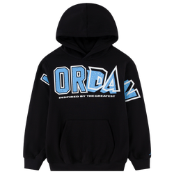 Boys' Grade School - Jordan In The Paint Fleece Pullover Hoodie  - Black/Red
