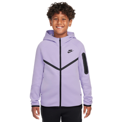 Boys' Grade School - Nike Tech Fleece Full-Zip  - Purple/Black