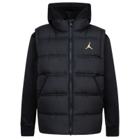 Jordan Boys 2 Fer Jacket Boys Grade School Gold Black Size S