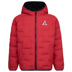 Boys' Grade School - Jordan Welded Puffer Jacket - Red/Black