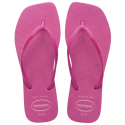 Women's - Havaianas Slime Square Logo Pop Up Jelly - Rose Gum