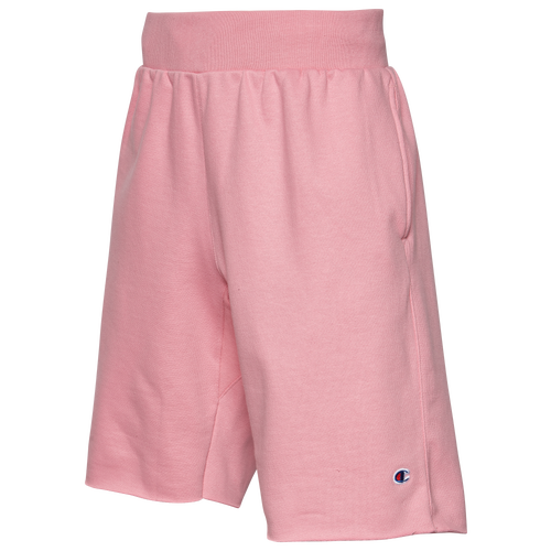 

Champion Mens Champion Reverse Weave Cut Off Shorts - Mens Guava Pink/White Size S