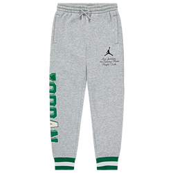 Boys' Grade School - Jordan Court Of Legends Pants - Light Grey Heather/Pine Green