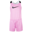 Nike Swoosh Pop Romper - Girls' Preschool Pink