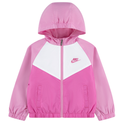 Girls' Toddler - Nike Chevron Windrunner  - Pink Rise/White
