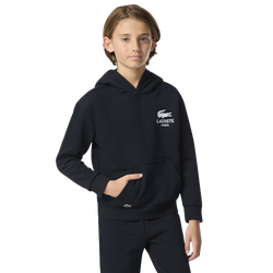 Boys' Grade School - Lacoste Back Graphic Pullover Hoodie  - White/Black