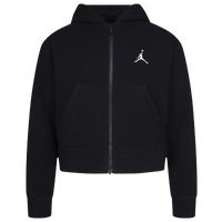 Jordan Essentials Fleece Full Zip Hoodie Black / White