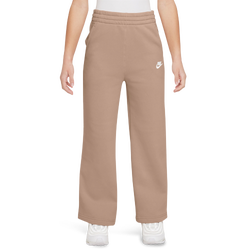 Girls' Grade School - Nike NSW Club Fleece WL Pants  - Hemp/White