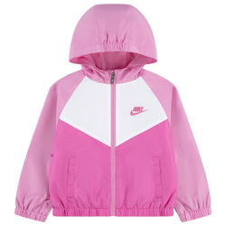 Girls' Preschool - Nike Chevron Windrunner  - Pink Rise/White