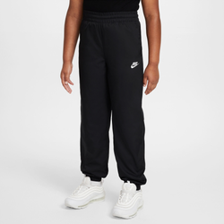 Boys' Grade School - Nike Club Woven LBR Joggers  - Black/White