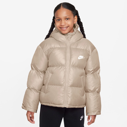 Boys' Grade School - Nike NSW TF RPL Hooded Jacket - Sanddrift/Sanddrift/White