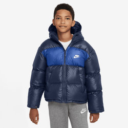 Boys' Grade School - Nike NSW TF RPL Hooded Jacket - Midnight Navy/Game Royal/White