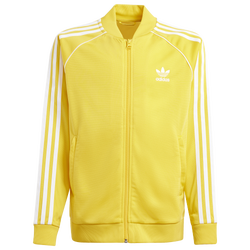 Boys' Grade School - adidas Originals Superstar Track Top - Yellow/White