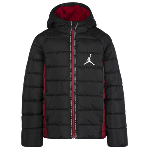 Jordan jacket black and on sale red